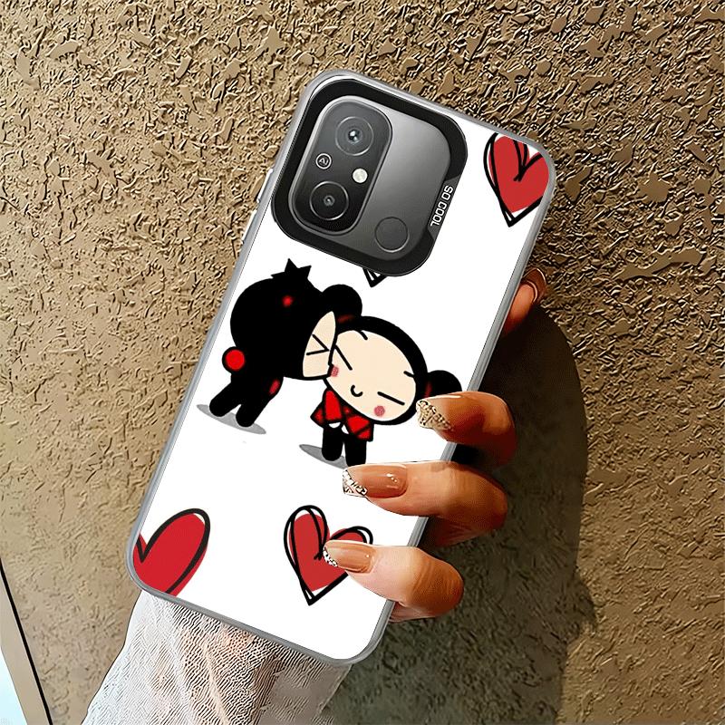 Мультяшный милый противоударный чехол для телефона Pucca Garu для Xiaomi Poco X7 X6 X5 X3 Pro F7 Ultra M8 Redmi 15C 15 14C 13C 12C 10C 13 12 10
