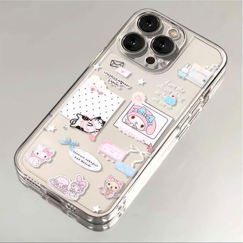 Чехол для телефона в мультяшном стиле для iPhone 17 Pro Max/13/16/15 Pro/14/12/11/XS/X/8P/7