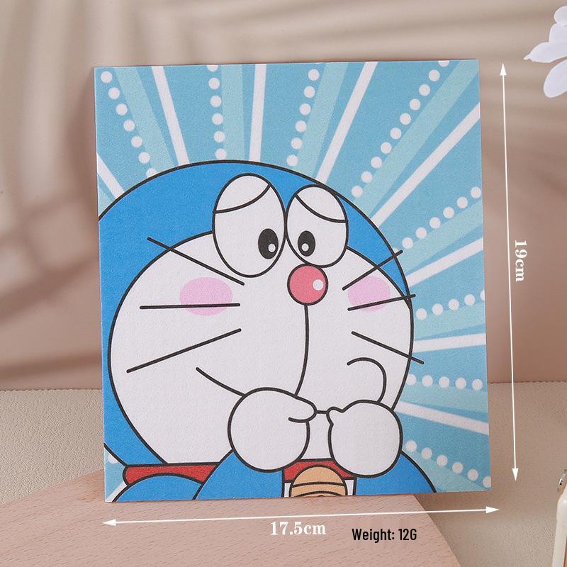 Тряпка для мытья посуды из прессованной древесной массы Doraemon: Впитывающая влагу, маслостойкая кухонная губка для мытья посуды