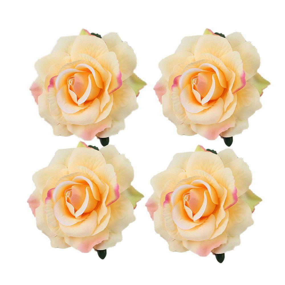 Accessories Bridesmaid Women Rose Flower Hairpin Brooch Hair Clip Wedding