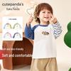 Футболка с длинным рукавом Kaka Panda Kids - Весенние и осенние топы для мальчиков и девочек