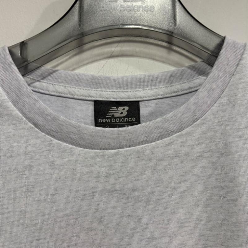 New Balance Футболка Uni Flying Boston с коротким рукавом Nbnef21313 светло-серая