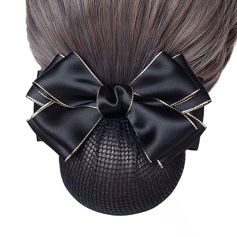 Nurse Female For Girls Headwear Ponytail Clip Korean Bun Snood Hairgrips Cover Net Bow Spring Clip