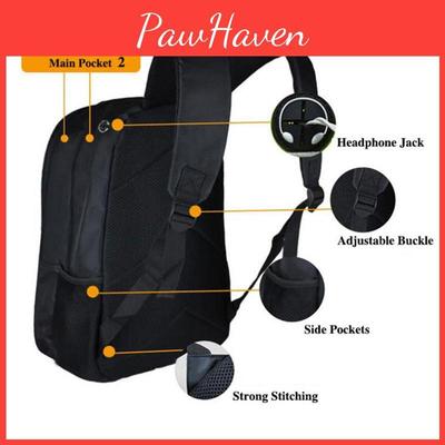 Прочный рюкзак Tom Clancy Rainbow Six Siege с регулируемыми плечевыми лямками и разъемом для наушников