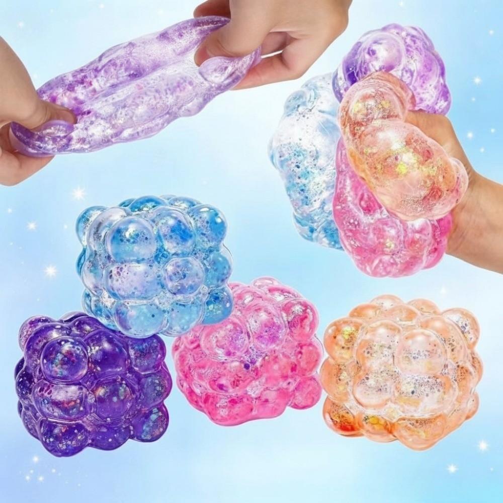 Clear Cube Squeeze Ball Maltose Texture Squishy Toy Novelty Gift Sensory Cube Daily Venting