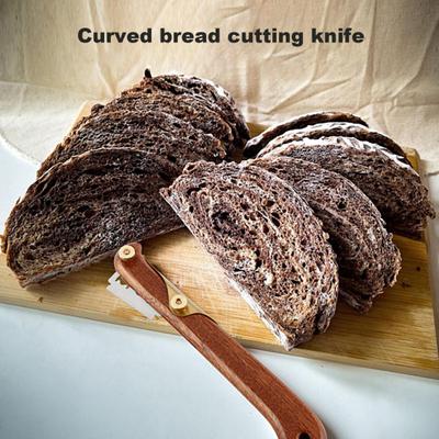 Резак для хлеба с 5 лезвиями из нержавеющей стали, резная деревянная ручка, инструмент для резки хлеба на закваске, кухонные принадлежности для выпечки