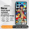 Япония Милый T-Tokidoki Чехол для телефона для Samsung Galaxy S25 S24 S23 S22 S21 S20 Plus Ultra Note20 Мягкий Черный