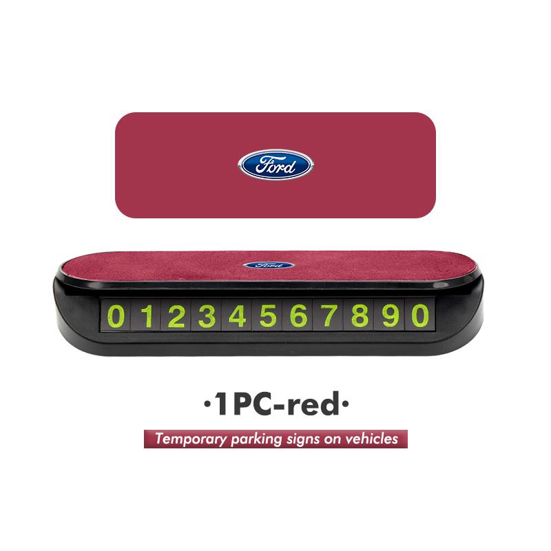 Для Ford Автомобильная парковочная табличка с номером телефона Замша ABS Скрытый контактный знак Эскорт KA Flex Эверест KA Экспедиция Falcon Fusion