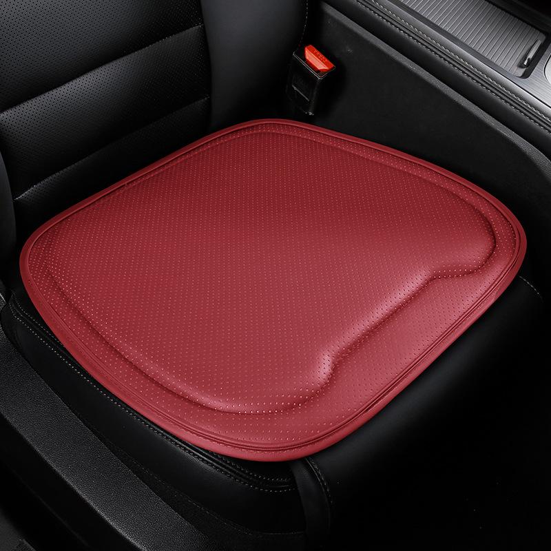 Napa Leather All-Season Perforated Car Seat Cushion for Driver's Seat