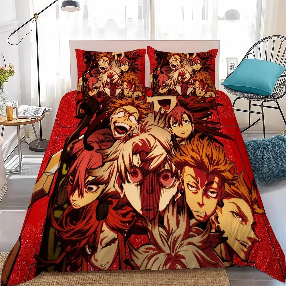 3D Printed G-GACHIAKUTA Bedding Set Anime Duvet Cover Double Twin Full Queen King Adult Kids Bedclothes Quilt Cover