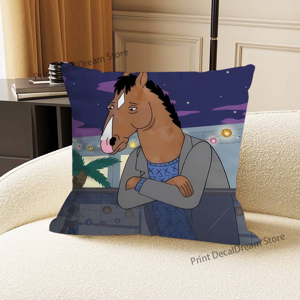 B-BoJack H-Horseman Подушка Для Спальни Автомобиля Кофейни Комнаты и Гостиной Дивана Декоративная Наволочка Чехол