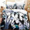 The World Ends With You Sakuraba Neku Bedding Set Cartoon Anime three-piece Set Adult Kid Bedroom Duvetcover Sets 3D Kawaii Cool