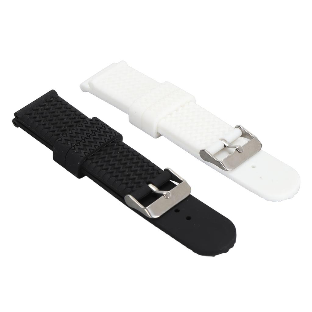 22 мм Силиконовый ремешок для часов Пряжка из нержавеющей стали Водонепроницаемый Мягкий силиконовый ремешок для часов для женщин и мужчин