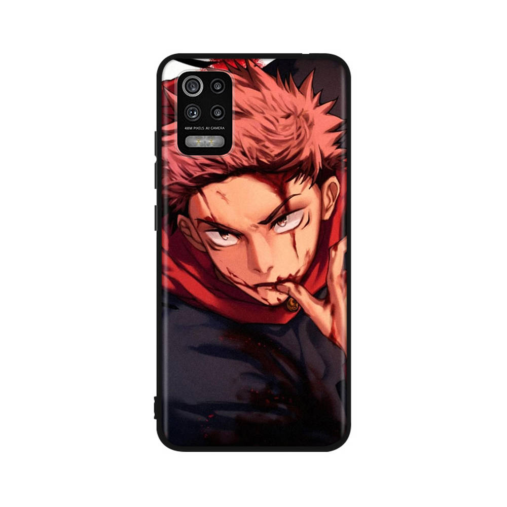 DT17Jujutsu Kaisen Case for OPPO Reno 8 6 5 4 Pro Find X3 A17 A31 A38 A40 A53 A54 A55 A74 A76 A78 A77 A80 A94 A95 A96 Lite Black Soft Cover