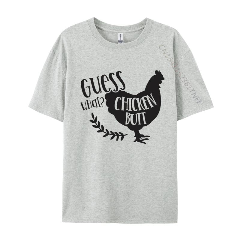 Guess What Chicken Butt Tshirt Vintage Unisexs Gift TShirt Unisex Top TShirts Premium Cotton Tops Shirt Casual