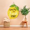 Funny Lemon Wall Ornaments Wooden Welcome Hanging Board Summer Lemon Signs For Home Room Party