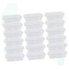 CALLARON 50-Piece Plastic Tray for Food, Microwaveable Lunch Boxes, Disposable Takeout Containers, Togo Container Boxes, Disposable Deli Containers