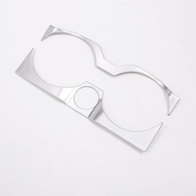 For BMW X3 X4 G01 G02 2018-2021 ABS Chrome Silver Car Central Control Water Cup Holder Frame Trim Car Accessories