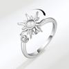 New Year'S Transfer Ring, Sunflower Ring That Can Rotate, Rotating Ring, Female Slow Force Anti-Compression Ring