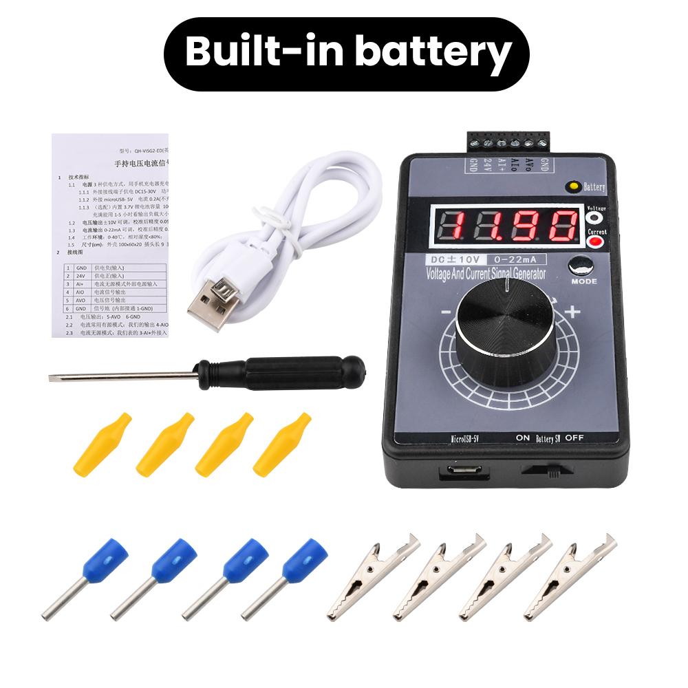 High-Precision PWM Pulse Current Voltage Signal Generator 0-20mA 4-20mA 0-10V Signal Source Simulator 0-50V 50mA Measuring Meter