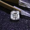 Cellacity White Short Square Aschi Mosanite 0.5 Cct-7.0 CT-D Color Laboratory Grown Diamond GRA Certificate