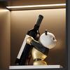 Panda Wine Rack Cute Animal Wine Stand Enhances Homes Aesthetic As Functional Decors Counter top Wine Display