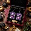 Halloween 2D Acrylic Earrings: Spooky-Cute Contrast Style Creepy Teddy Bear