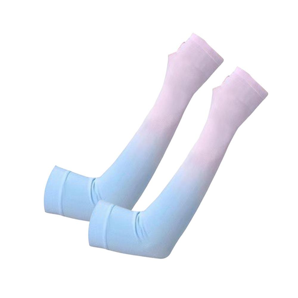 1pair UPF 50+ Arm Covers UV Protection Compression Sleeve Portable Cooling Arm Sleeves Cycling