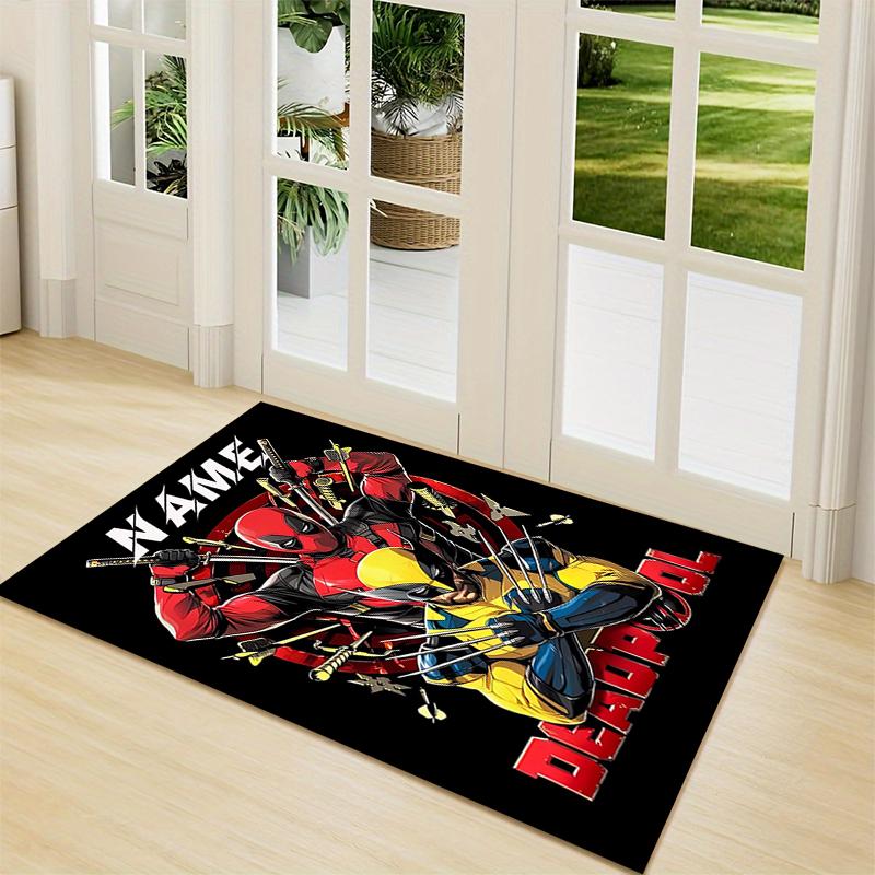 Custom Name "Spider-Man: City Hero" Carpet Rug Customizable Soft Washable Anti-Slip Home Living Room Sofa Mats Personalized Rug. 0909141