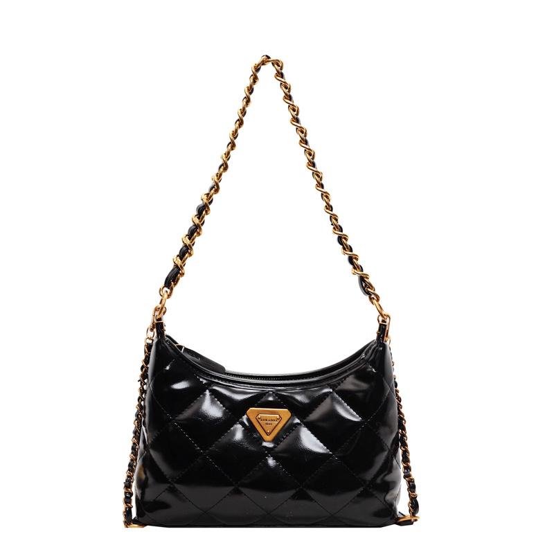 Нишевая легкая роскошная сумка женская 2025 новая сумка с цепочкой из бриллиантов модная универсальная темпераментная усовершенствованная сумка-мессенджер на одно плечо