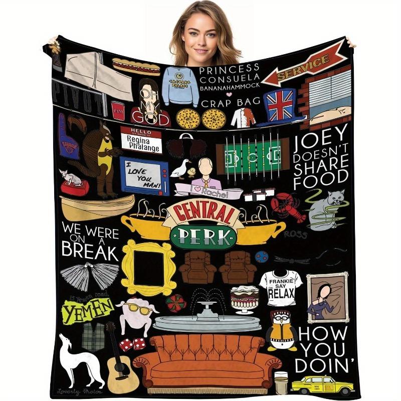 Подарок другу Одеяло Телешоу-Санта-Клаус пришел в большой дом Диван Спальня Фильмы Игры и путешествия Рождественские украшения