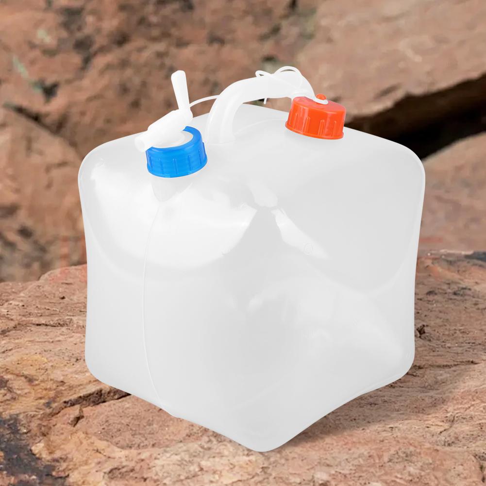 5-20L Portable Outdoor Water Tank Large Capacity Folding Water Container Camping Water Storage Bucket for BBQ Picnic Fishing