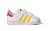 adidas Оригинальные SUPERSTAR Синтетическая кожа Удобные Устойчивые к истиранию Низкие Детские Кроссовки для Малышей и Детей GV8881
