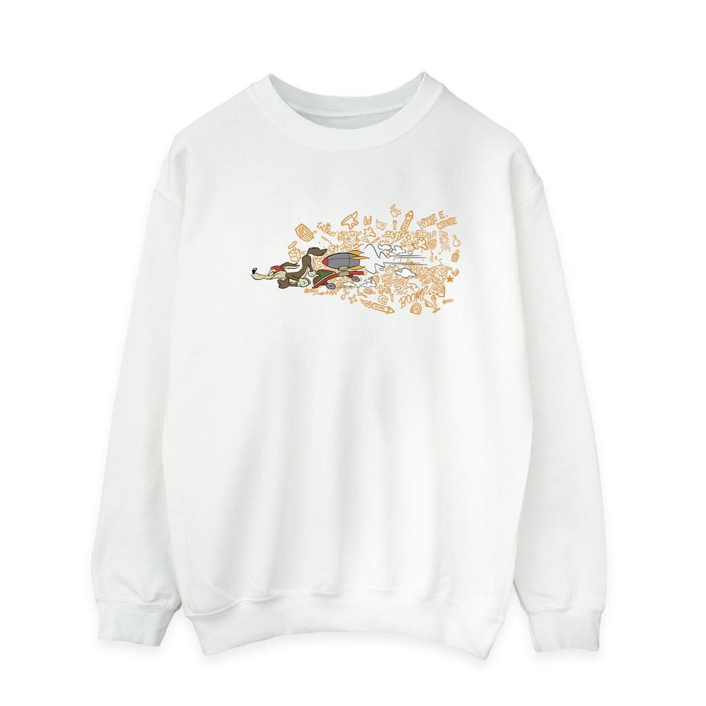 Looney Tunes Mens ACME Doodles Wile E Coyote Sweatshirt