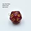 Cross-Border 20-Sided Acrylic Dice with Pearl Texture for Role-Playing DIY Accessories