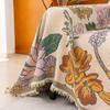 Funda Sofa Home Синель Гавайи Цветок Диван Коврик Пледы Всесезонный Кемпинг Пикник Чехол Диван Чехол