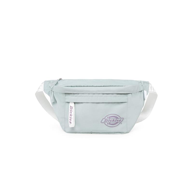 Dickies Polyester Sling Bag, Fanny Pack, Crossbody Bag, Shoulder Bag Unisex Ecru/Lake Aqua Blue DK-W063