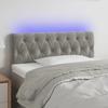 VidaXL LED Headboard Bedroom Furniture Single Bed Accessory Headboard Interior Light Grey 3121990
