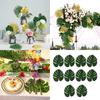 10Pcs Artificial Monstera Leaf 30x20Cm Large Artificial Foliages For Wedding Decoration Plant Arrangement