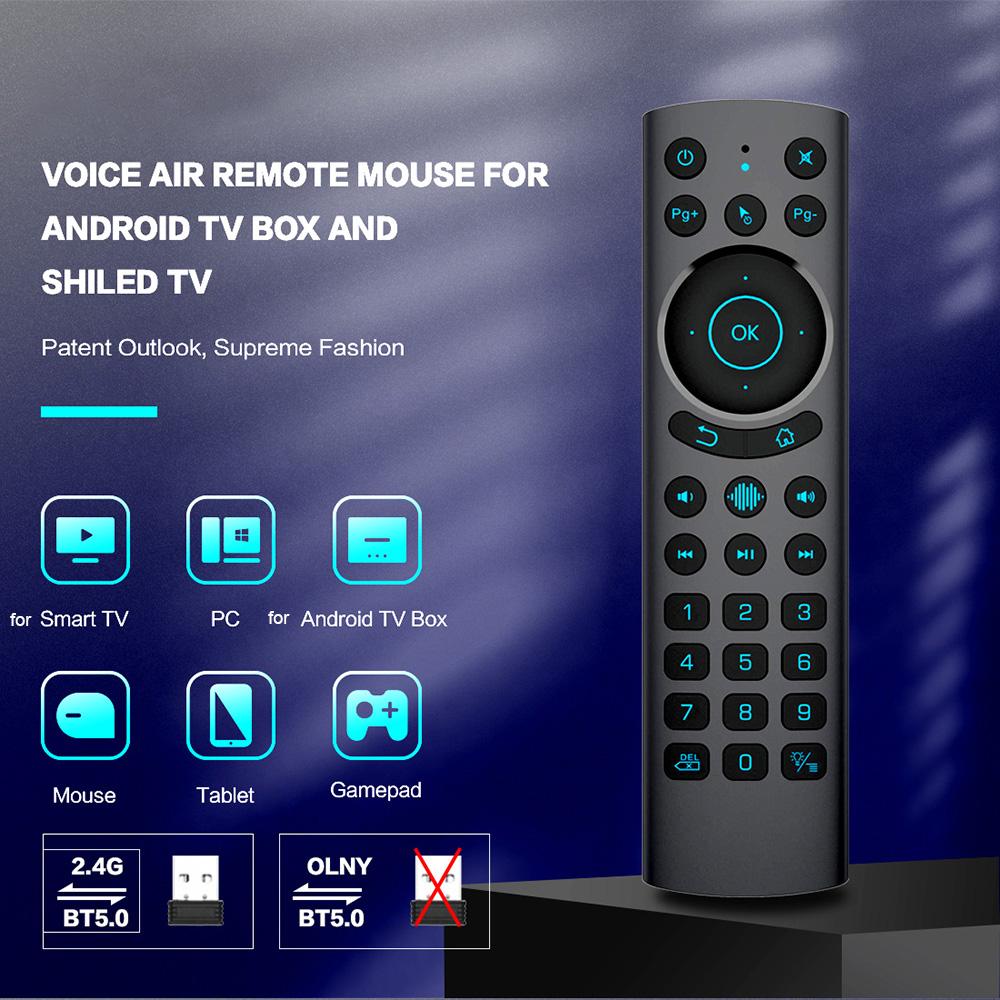 Сменный пульт дистанционного управления BT 5.0 Voice Remote Control G20S BT PRO с беспроводной ИК-подсветкой 2.4G с обучающими гироскопами Air Mouse для Android TV Box PC