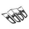 For Volvo XC60 2018-2025 Carbon Fiber Color Inner Door Handle Frame Cover Trim ABS Interior Accessories Decoration