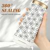 Coffee Mug 532ml Flower Element Lanyard Insulated Cup Outdoor Cup Large Capacity Cup Leakproof Coffee Cup Hot Cold Cup