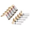 10PCS 24K Copper Gold Plated 90 Degree Right Angle Banana Plugs for 4mm Speaker Cable Sound Jack