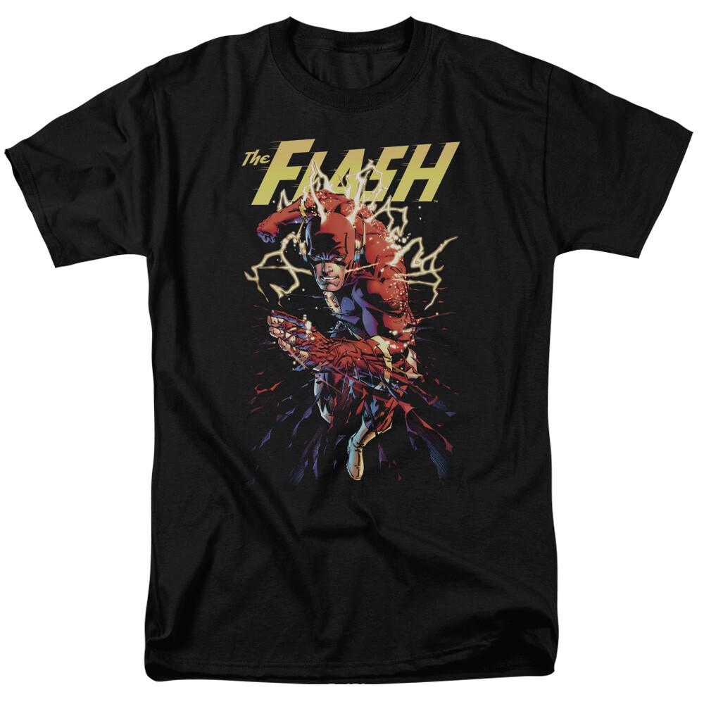 The Flash Ripping Apart T Shirt Licensed Comic Book Tee Black