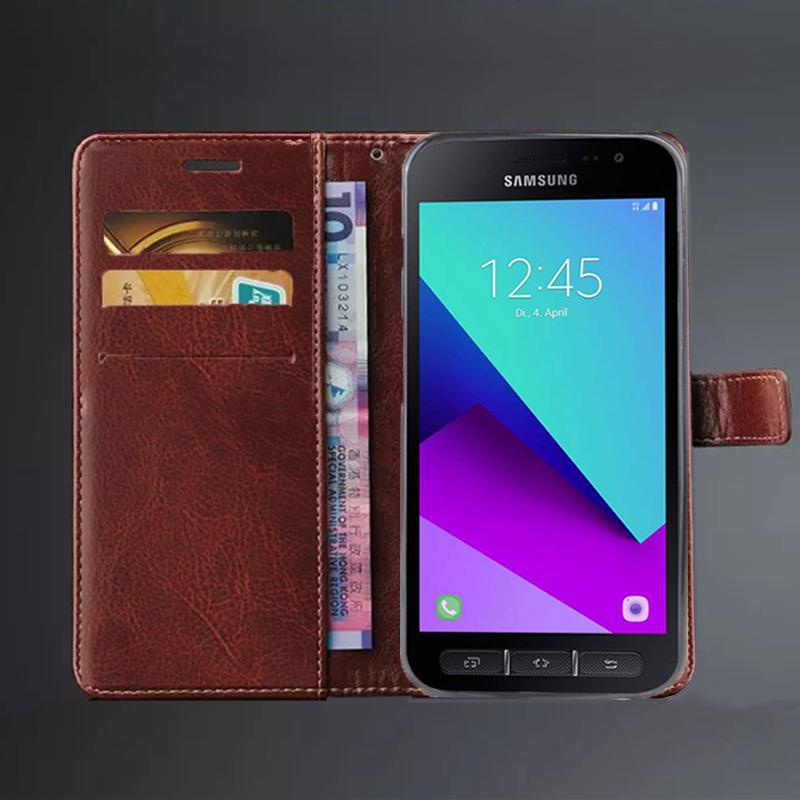 Чехол-обложка из искусственной кожи для Samsung Galaxy Xcover 4 4s G390F, откидная крышка, ретро-кошелек, сумка для телефона, облегающий чехол, бизнес