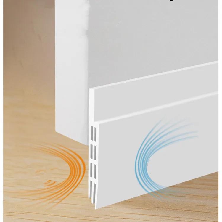 1M Waterproof Seal Strip Windbreak Draft Stopper Door Bottom Guard Door Draft Excluder Strip Self Adhesive Tape Bottom Strips