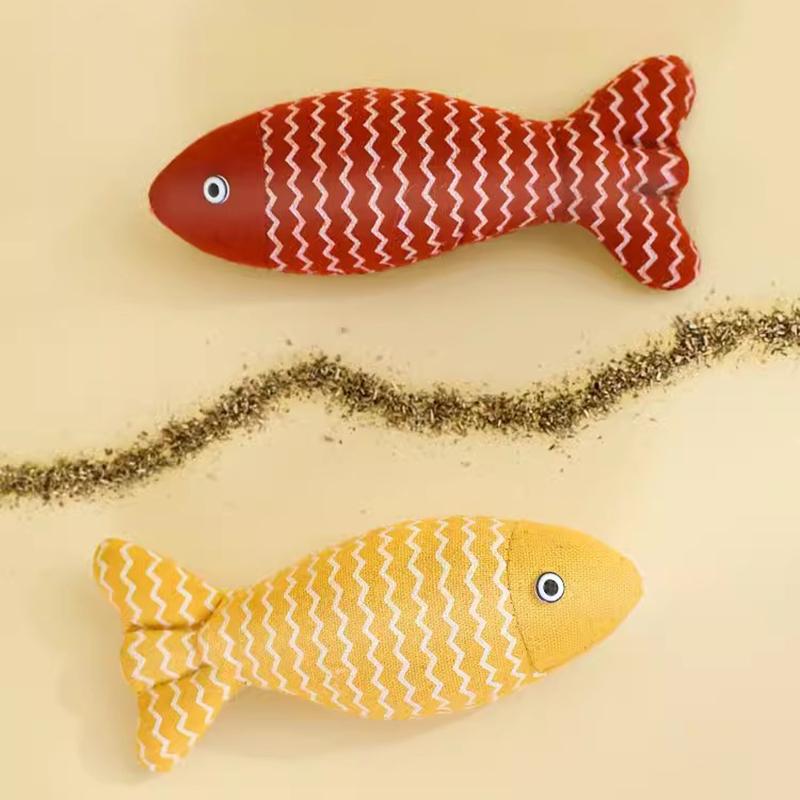 Cat simulation fish toy teasing stick self fun and relieve boredom supplies interactive simulation fish playing with cat toys