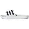 New Adilette Boost Slides White Black Stripes FY8155