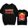 2025 Футболка Imagine Dragons Loom Tour Короткий рукав Хлопок Женские футболки Высокое качество Мягкий Унисекс Уличная одежда Хип-хоп Мода