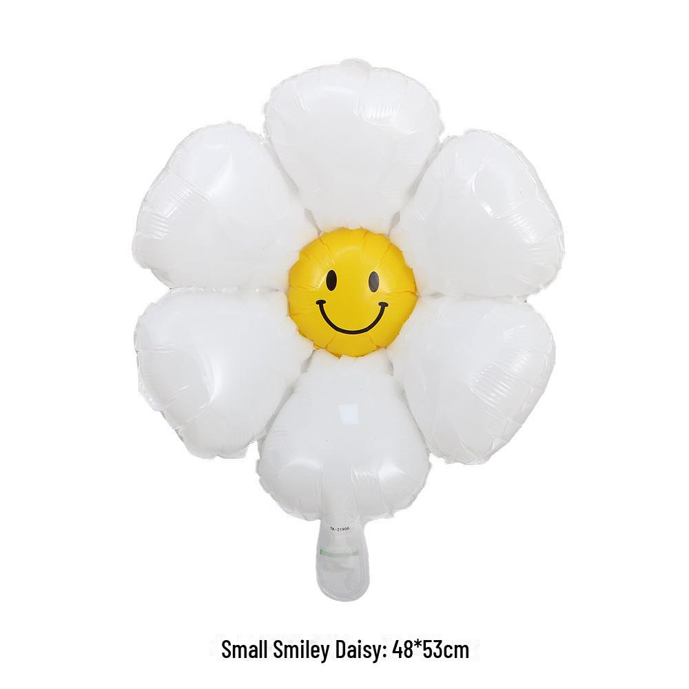 Маленький алюминиевый воздушный шар в виде ромашки в корейском стиле для детского дня рождения, реквизит для фотосессии